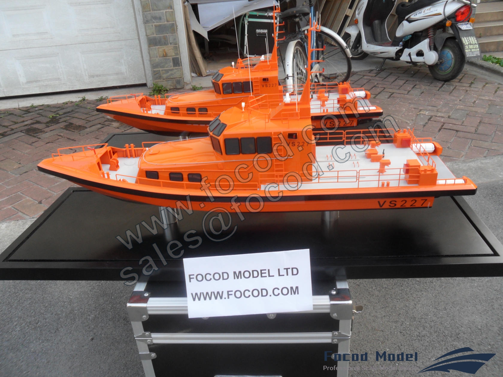 customized model of Search and Rescue boat